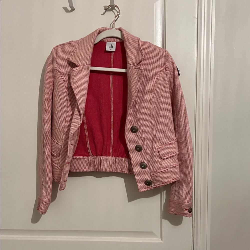 CAbi Pink Blazer with Button Detail